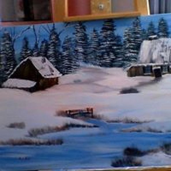 l hiver au chalet -Annie RAX Houle