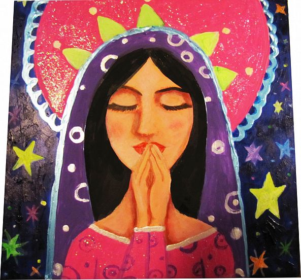 Mexican virgen-Lonely Moon Artstudio