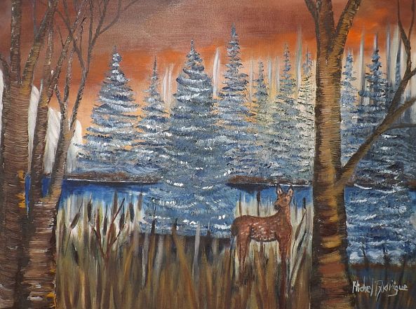 Le daim dans son milieu naturel.-MICHEL JOSEPH RODRIGUE