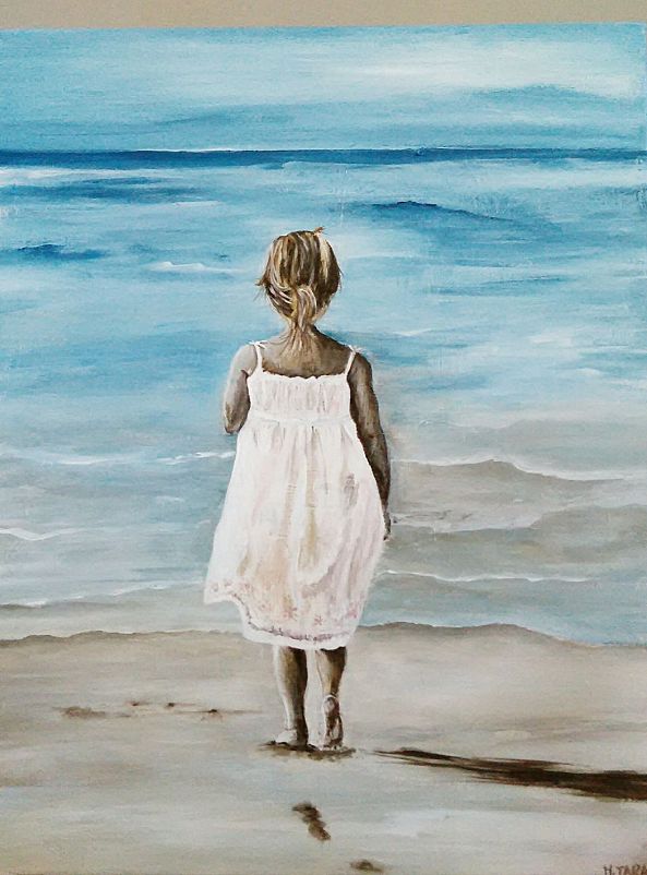 girl at the sea-Maria celia Tarasido