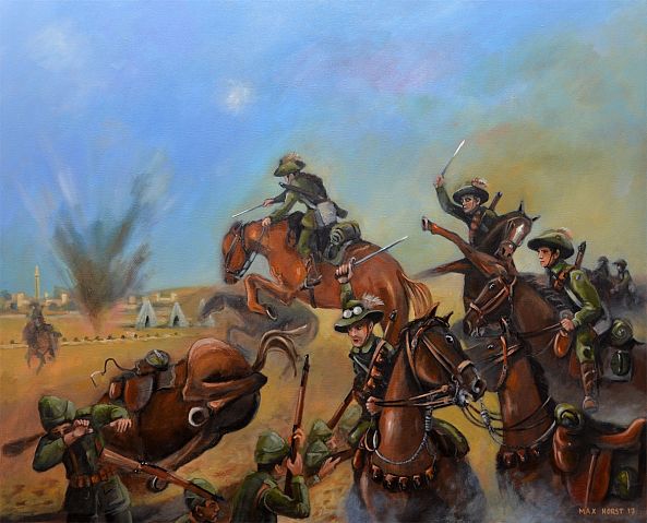 Charge at Beershiba-Max Horst Sokolowski