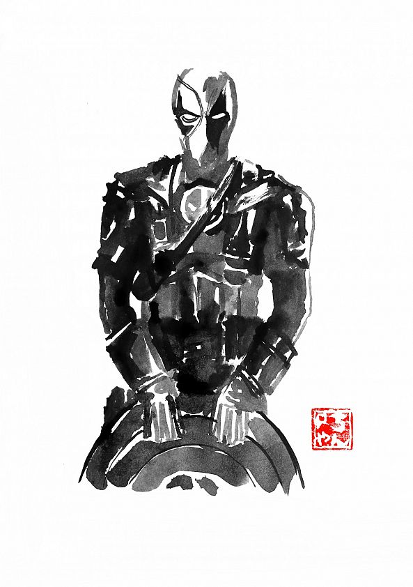 deadpool-pechane sumi-e