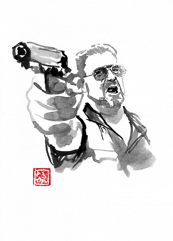 walter sobchak-pechane sumi-e