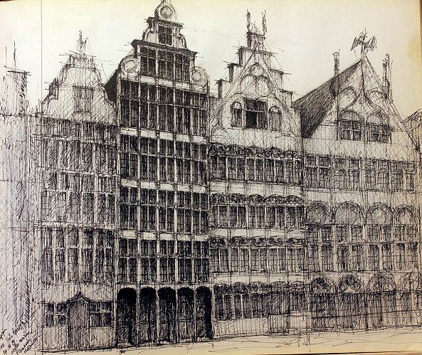 Anvers, la Grand Place - Antwerp, Grand Place-Jean Bessat