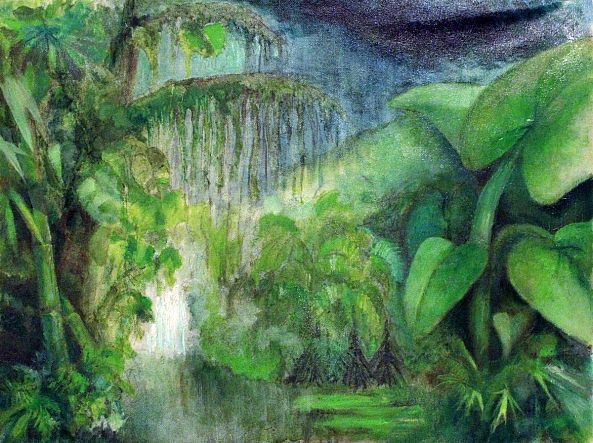 PAYSAGE TROPICAL -TROPICAL LANDSCAPE-Jean Bessat