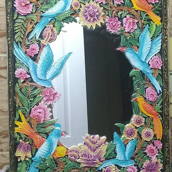 Pursian art,on mirror-Bharati Bharati