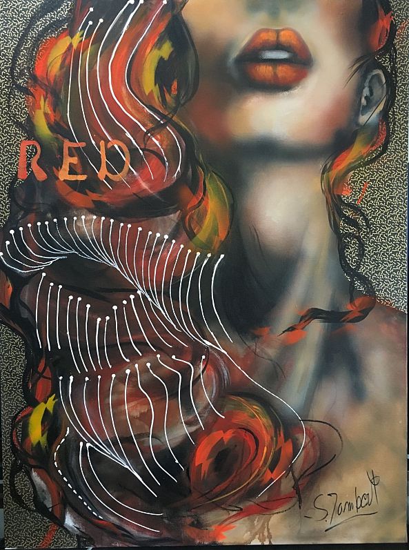 Red women VENDU-sylvie lambert