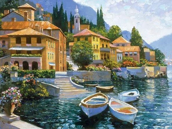 Lake Como Landing-Cheri Crystal