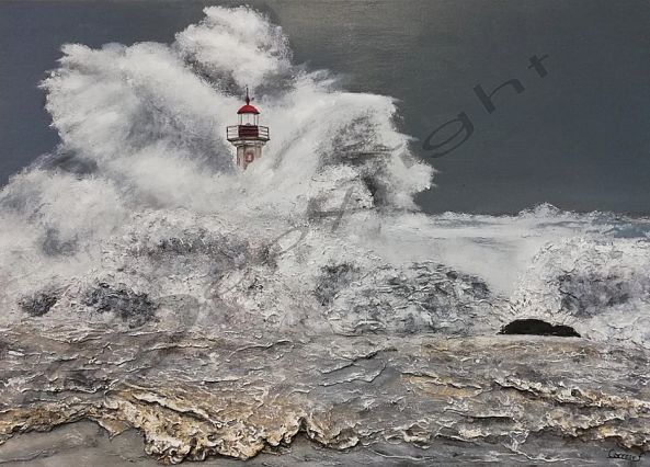 Tempête en mer-Fabienne Carreer