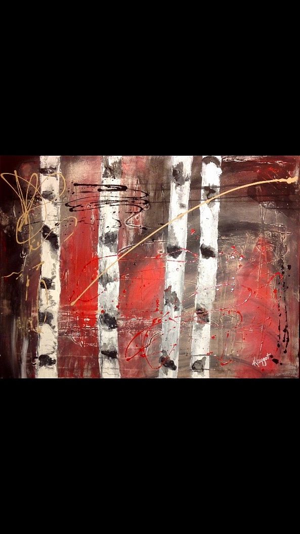 Birch to remember-Kaygot Artiste-peintre