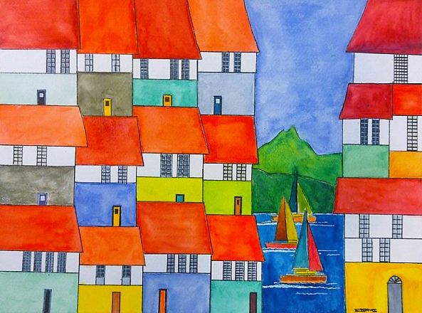 Houses by the Lake-Azmi Arab