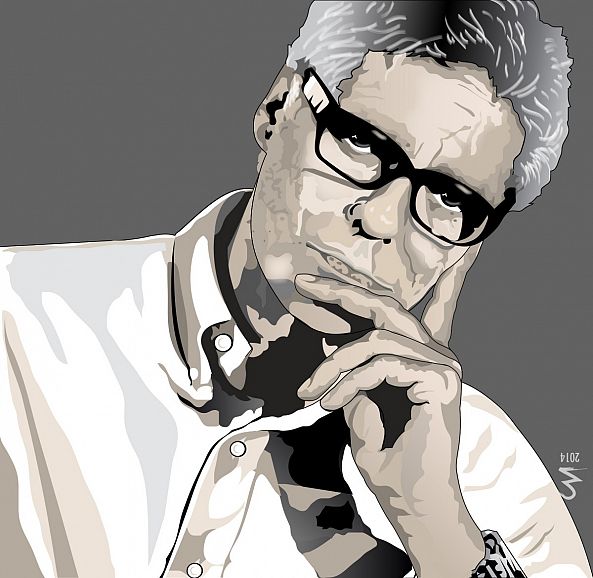 Vector Portrait of a Portuguese Painter-artes praticas