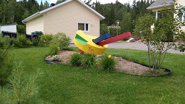 ''Les jumeaux''-Germain Desbiens, sculpteur