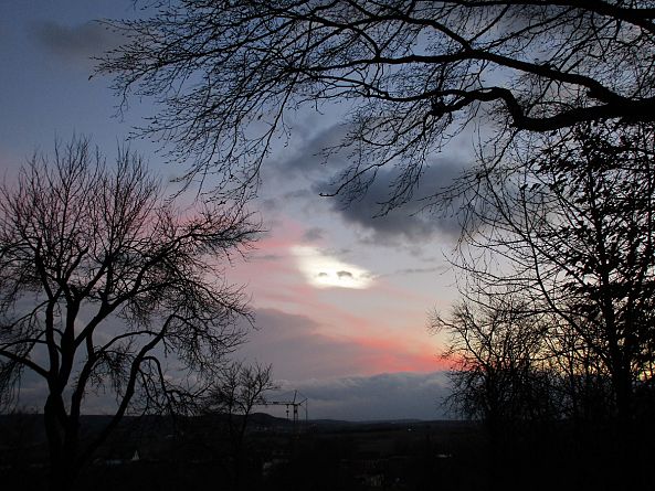 Sunset with white Cloud-Agnes Fodor