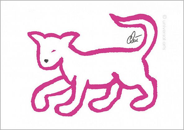 Jacqueline Ditt - Pink Cat-Jacqueline Ditt