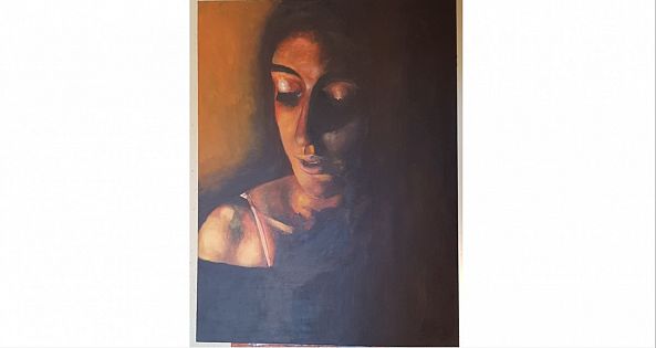 Chiaroscuro Self Portrait-Amani Terzakis