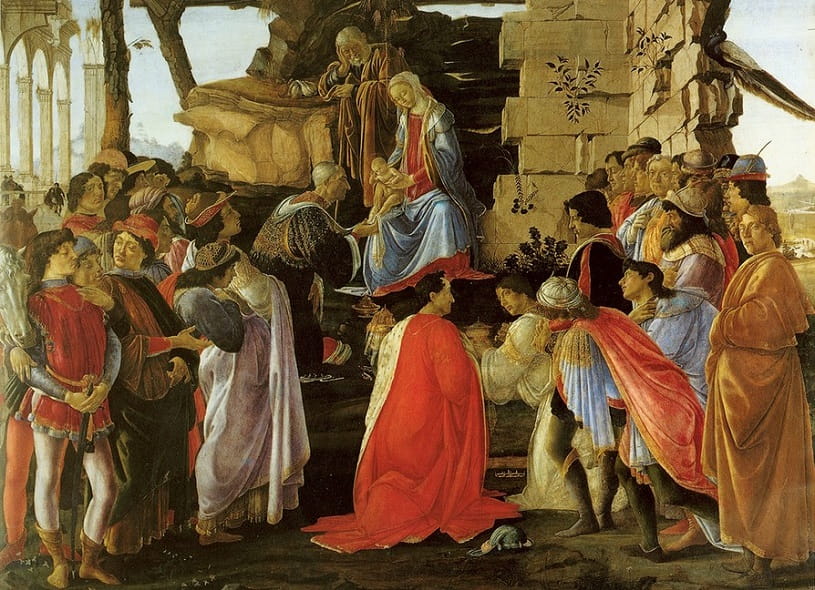 Adoration of the magi.